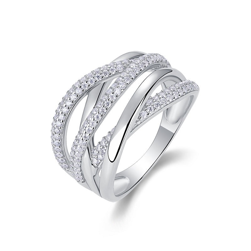 1.5CT Channel Set Moissanite Wedding Band | Half Eternity LuxeStones