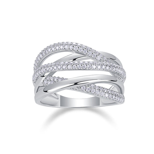 1.5CT Channel Set Moissanite Wedding Band | Half Eternity LuxeStones