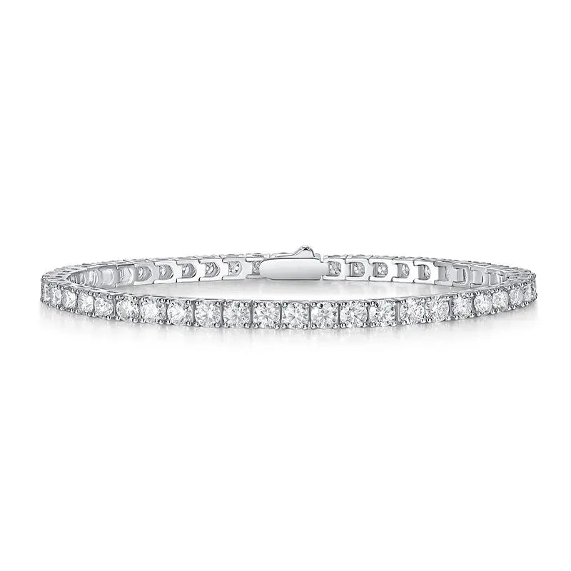 2mm Moissanite Tennis Bracelet - VVS1 Clarity - Silver/Gold LuxeStones