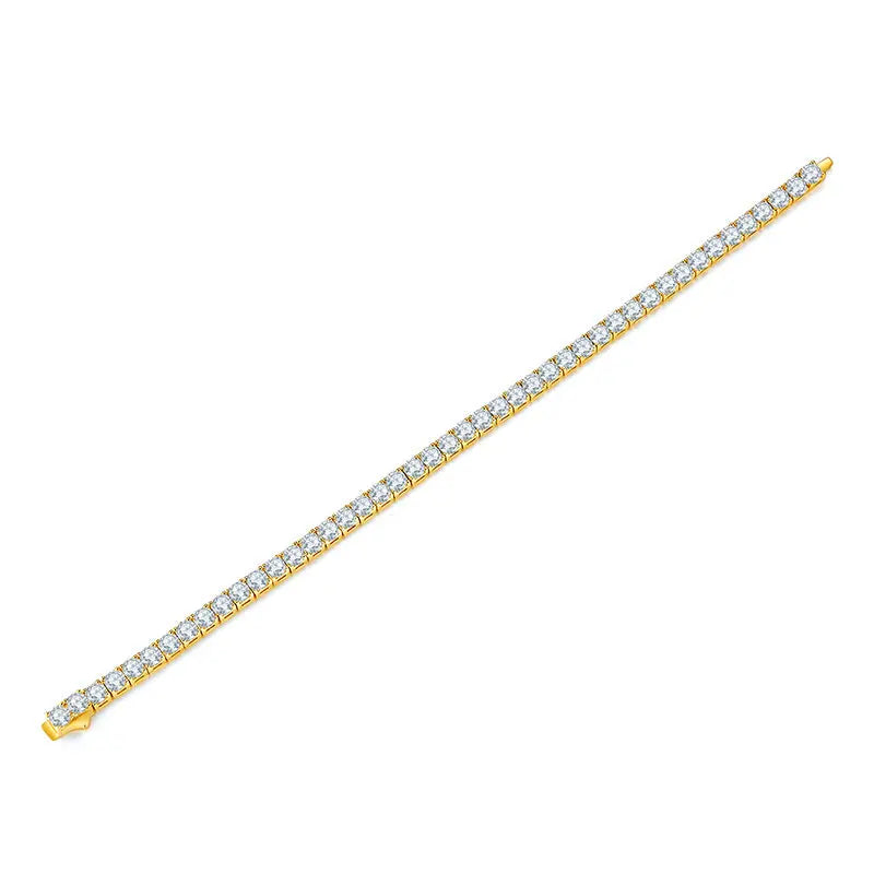 2mm Moissanite Tennis Bracelet - VVS1 Clarity - Silver/Gold LuxeStones